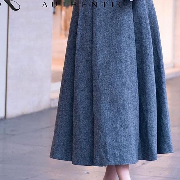 ZARA WOOL BLEND MIDI SKIRT ZW COLLECTION - Picture 9 of 16